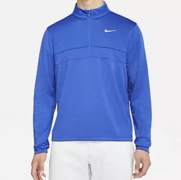 Mens 3XL Nike Dri-FIT Half-Zip Top NWT Royal Blue Pullover - Picture 1 of 1